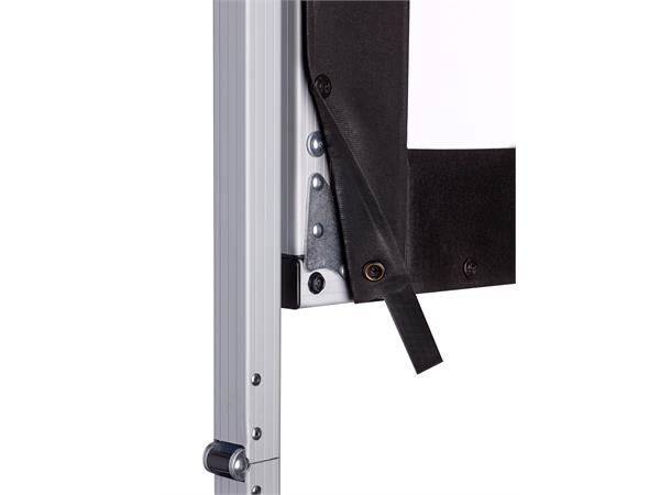 Kingpin Frontprojeksjonsduk 305x171 cm 133" m/sort kant, 16:9